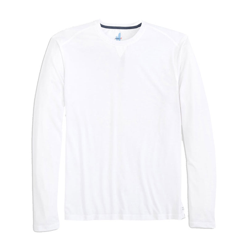Johnnie-O Course Prep-Formance Long Sleeve T-Shirt - White