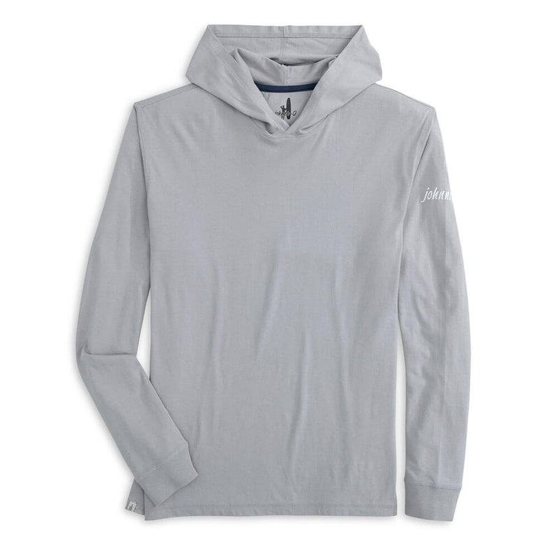 Johnnie-O Edison Long Sleeve Hooded T-Shirt - Steel