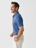 Johnnie-O Top O The Mornin Featherweight Polo Shirt - Lake - FINAL SALE