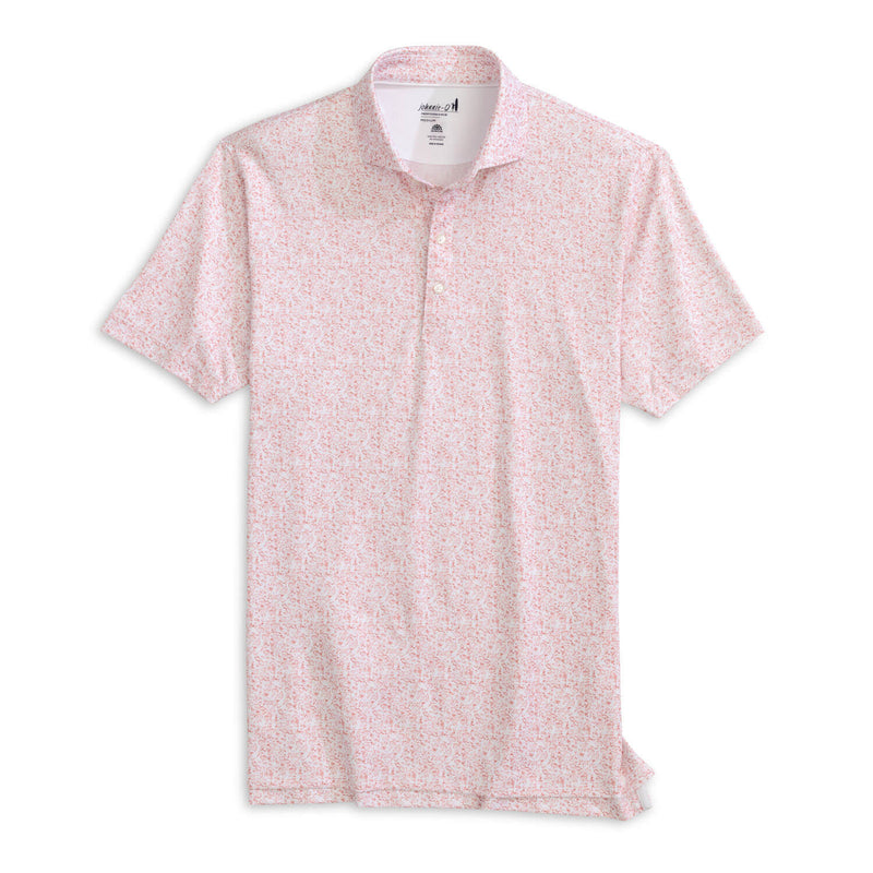 Johnnie-O Men's Boggings Performance Polo Shirt - Lobster