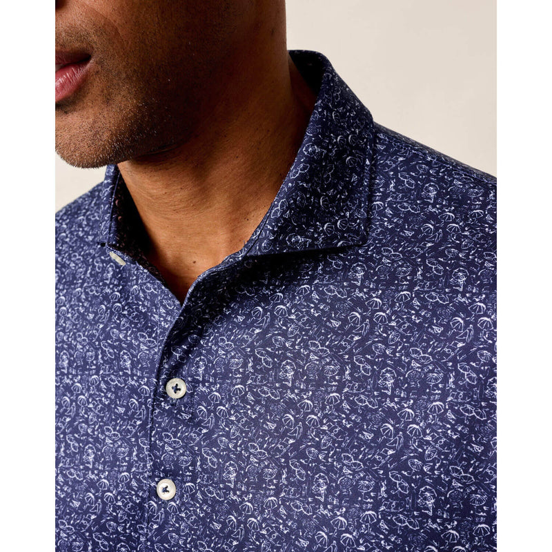Johnnie-O Men's Boggings Performance Polo Shirt - Navy