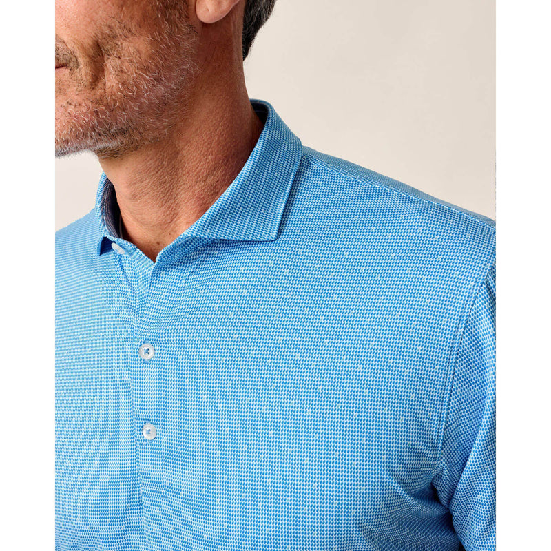 Johnnie-O Men's Tundra Featherweight Performance Polo Shirt - Palisades Blue