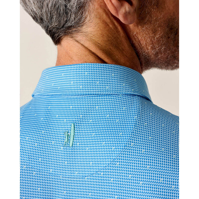 Johnnie-O Men's Tundra Featherweight Performance Polo Shirt - Palisades Blue