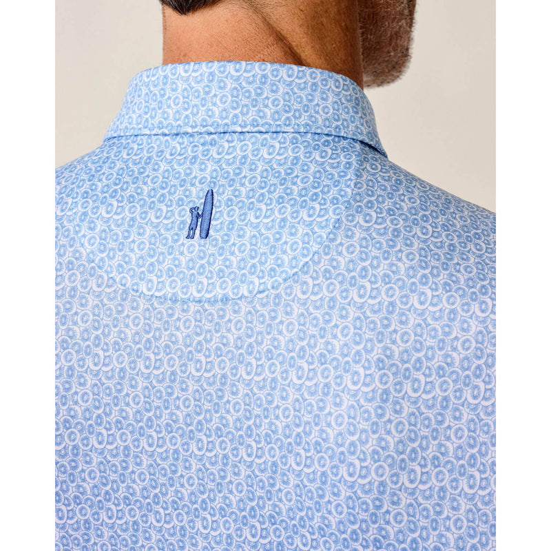 Johnnie-O Men's Kiwi Performance Polo Shirt - Palisades Blue