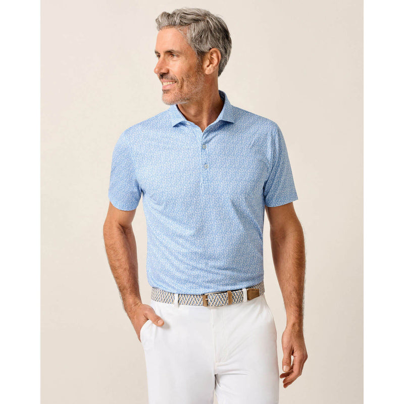 Johnnie-O Men's Kiwi Performance Polo Shirt - Palisades Blue