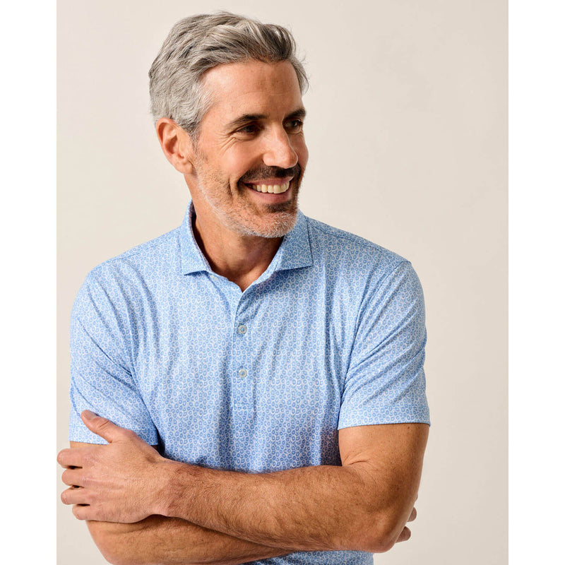 Johnnie-O Men's Kiwi Performance Polo Shirt - Palisades Blue
