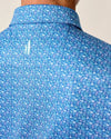 Johnnie-O Men's Floral Reef Performance Polo Shirt - Palisades Blue