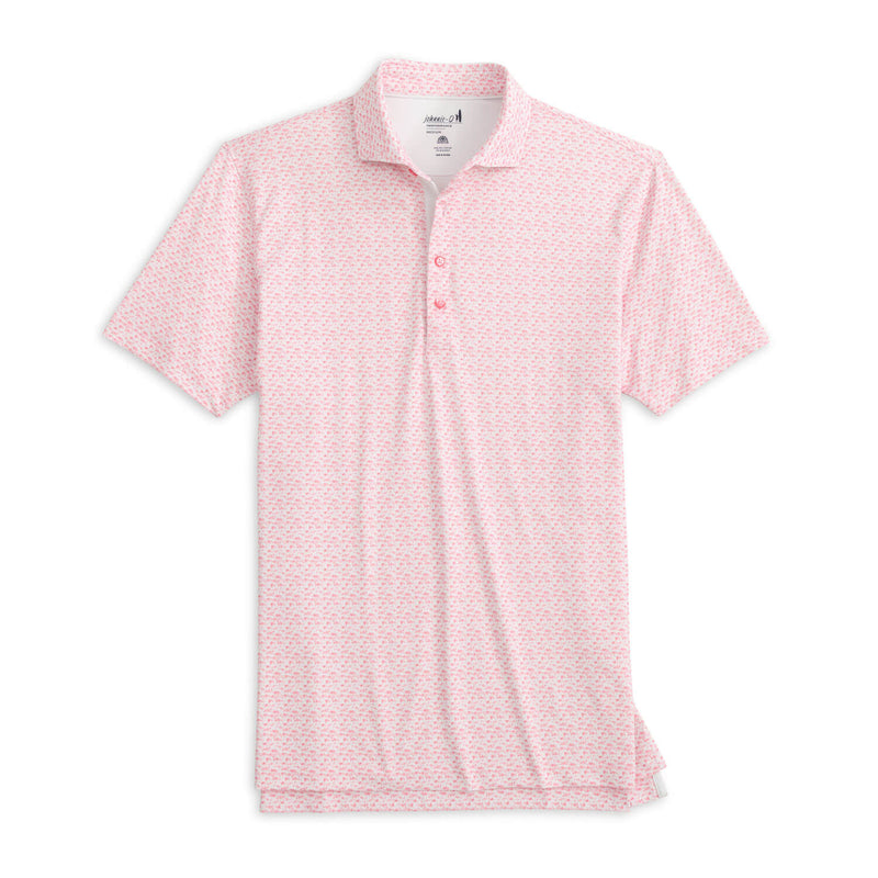 Johnnie-O Men's Flock Yeah Performance Polo Shirt - Azalea