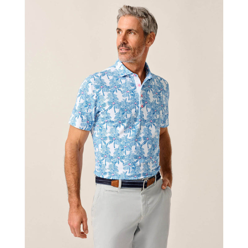 Johnnie-O Men's The Grove Performance Polo Shirt - Palisades Blue