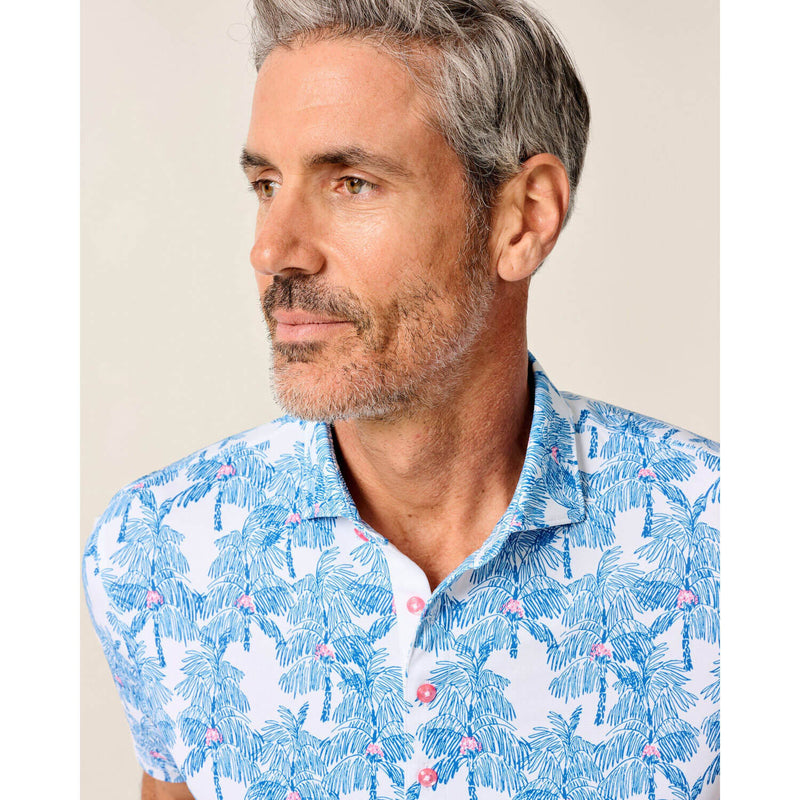 Johnnie-O Men's The Grove Performance Polo Shirt - Palisades Blue