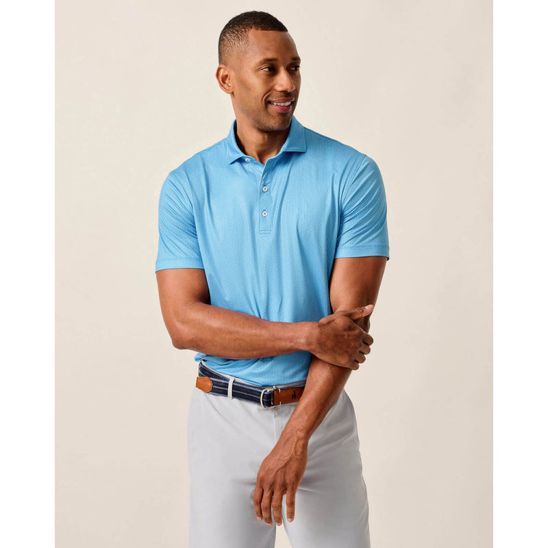 Johnnie-O Men's Marlin Featherwight Performance Polo Shirt - Palisades Blue