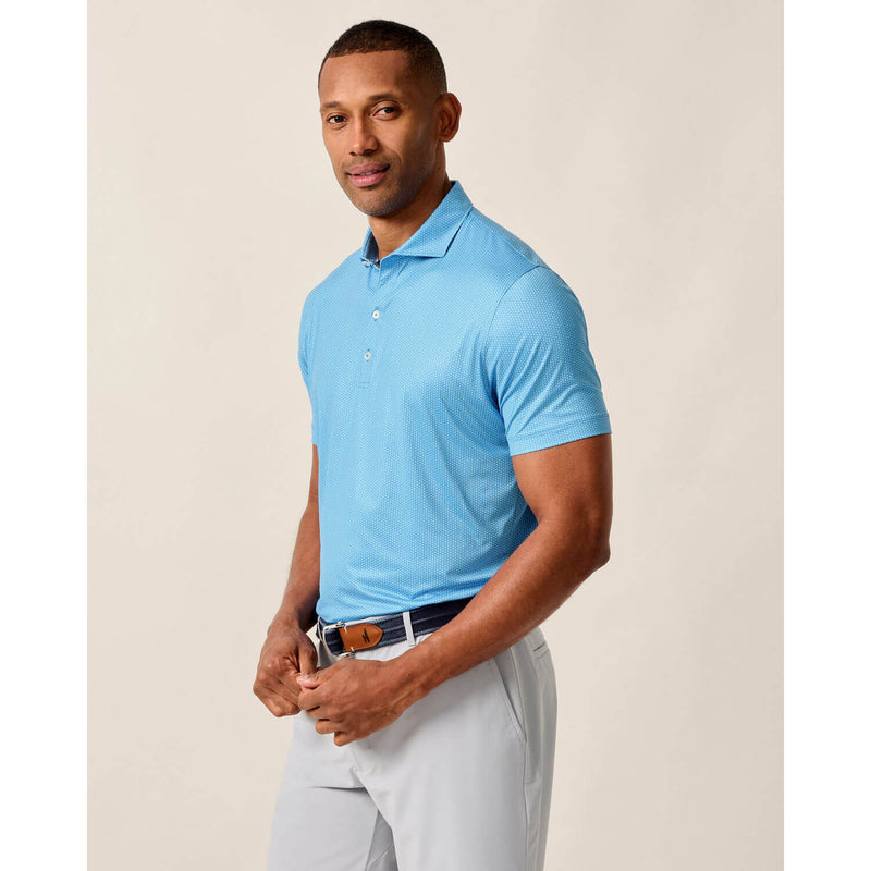 Johnnie-O Men's Marlin Featherwight Performance Polo Shirt - Palisades Blue