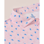 Johnnie-O Men's Low Country Featherweight Performance Polo Shirt - Azalea