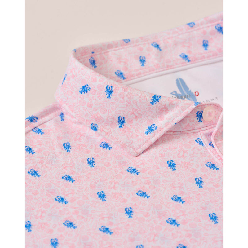 Johnnie-O Men's Low Country Featherweight Performance Polo Shirt - Azalea