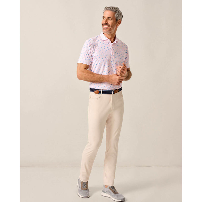 Johnnie-O Men's Low Country Featherweight Performance Polo Shirt - Azalea