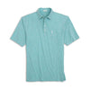 Johnnie-O Heathered Original Polo Shirt - Blue Crush