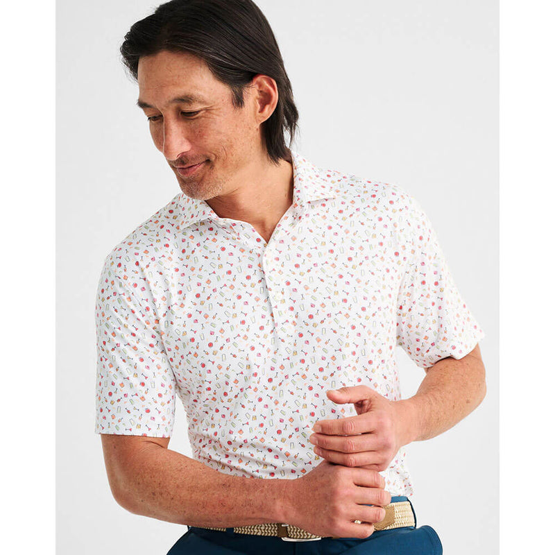 Johnnie-O Shaken Polo Shirt - White