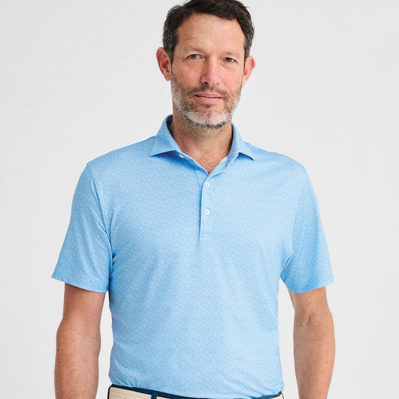 Johnnie-O Pomelo Prep-Formance Polo Shirt - Maliblu