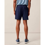 Johnnie-O Men's 7-Inch Jumpin Ribbed Knit Performance Shorts - Navy