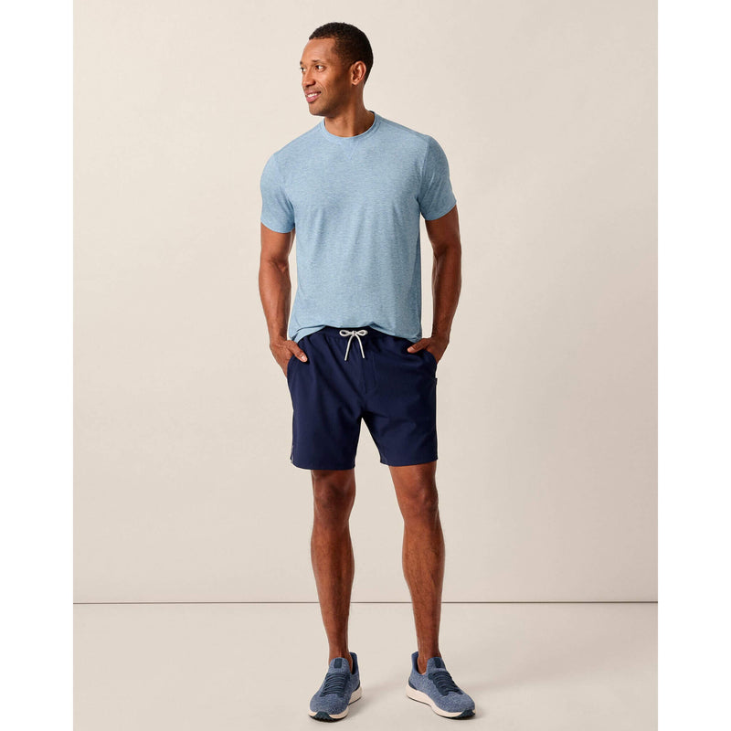 Johnnie-O Men's 7-Inch Jumpin Ribbed Knit Performance Shorts - Navy