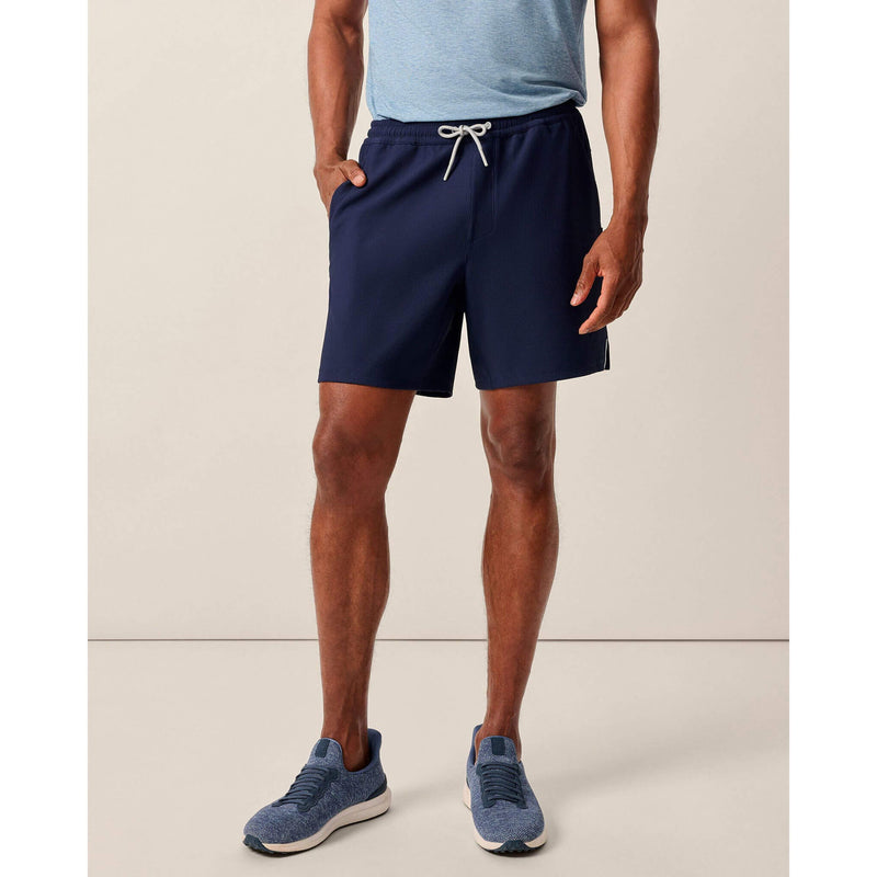 Johnnie-O Men's 7-Inch Jumpin Ribbed Knit Performance Shorts - Navy
