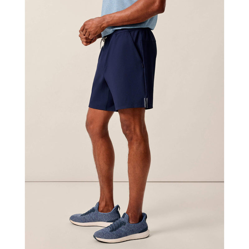 Johnnie-O Men's 7-Inch Jumpin Ribbed Knit Performance Shorts - Navy