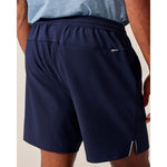 Johnnie-O Men's 7-Inch Jumpin Ribbed Knit Performance Shorts - Navy