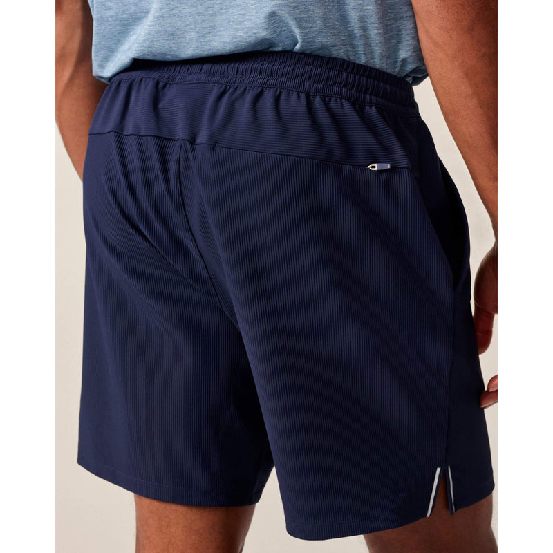 Johnnie-O Men's 7-Inch Jumpin Ribbed Knit Performance Shorts - Navy