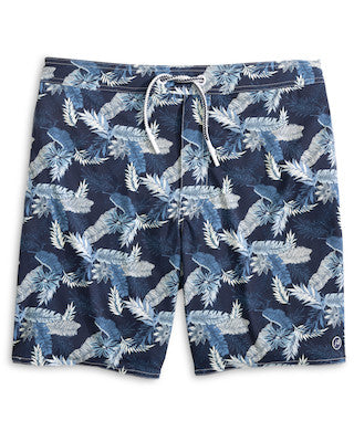 Johnnie-O 7-Inch Shore Haven Swim Trunks - Navy