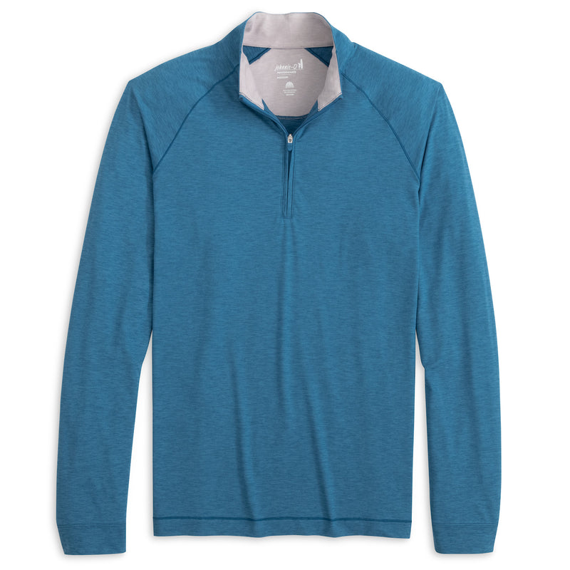 Johnnie-O Freeborne Performance 1/4 Zip Pullover Sweater - Barrels Blue
