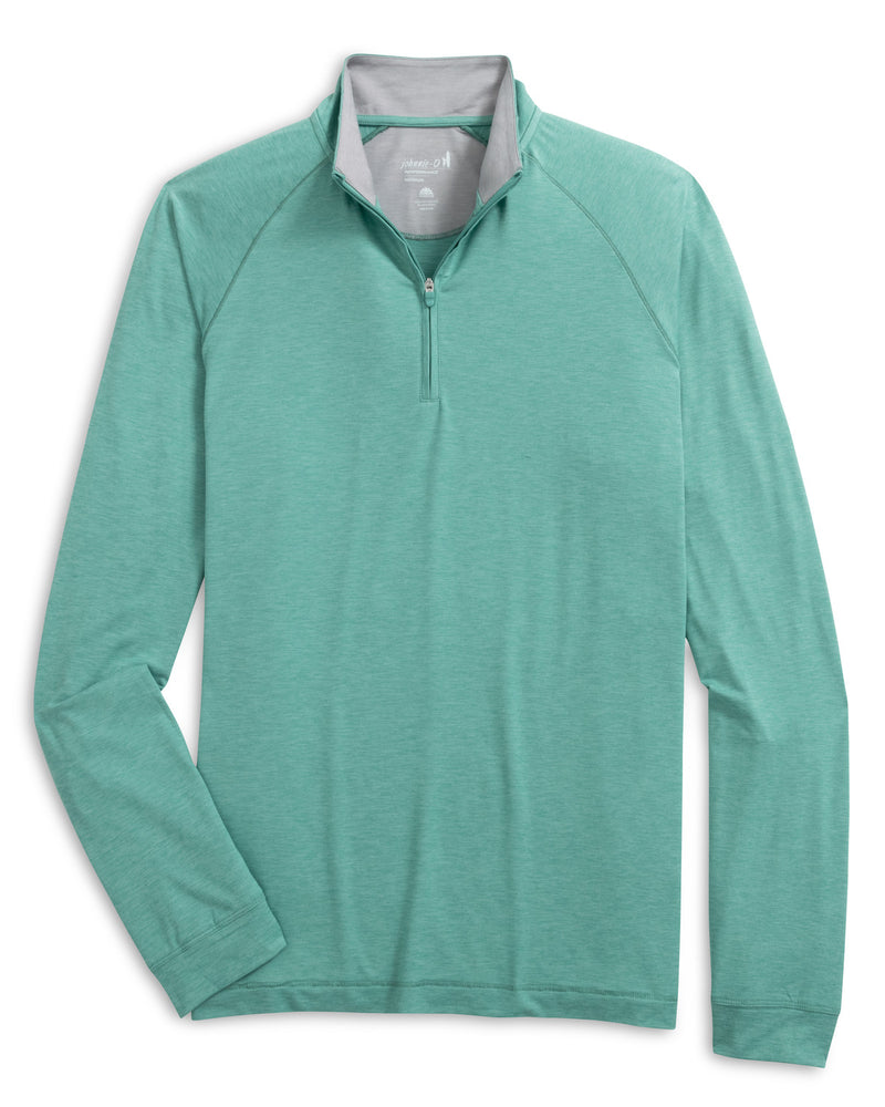 Johnnie-O Freeborne Performance 1/4 Zip Pullover Sweater - Green Grass