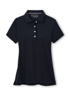 Peter Millar Women's Short Sleeve Button Polo Top - Black*