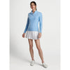 Peter Millar Women's Melange Raglan Sleeve Perth Layer Pullover Sweater - Cottage Blue