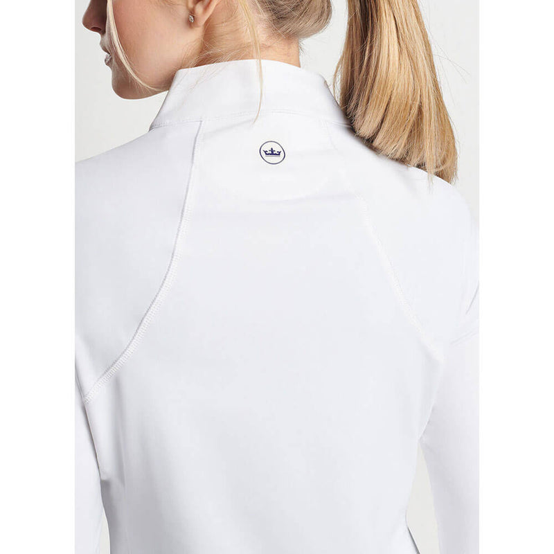 Peter Millar Women's Raglan Sleeve Perth Layer Quarter-Zip Pullover Sweater - White*