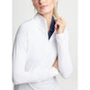 Peter Millar Women's Raglan Sleeve Perth Layer Quarter-Zip Pullover Sweater - White*