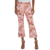 Liverpool Hannah Cropped Flare With Fray Hem - Pink Floral