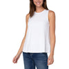 Liverpool Sleeveless Scoop Neck Tank Top - White