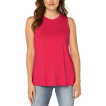 Liverpool Sleeveless Scoop Neck Tank Top - Pink Punch