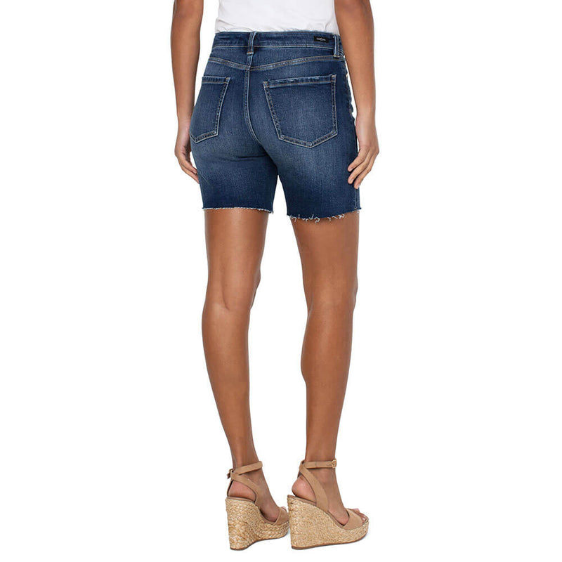 Liverpool 7-Inch Kristy High Rise Short With Cut Hem - Fergus