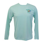 Island Trends Drink Well With Others Long Sleeve Performance T-Shirt - Green