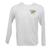 Island Trends Drink Well With Others Long Sleeve Performance T-Shirt - White