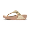 FitFlop Lulu Adjustable Leather  Sandals - Platino