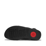 FitFlop Lulu Beaded Chain Leather Backstrap Sandals - Black