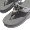 FitFlop Lulu Beaded Chain Leather Sandals - Silvereen