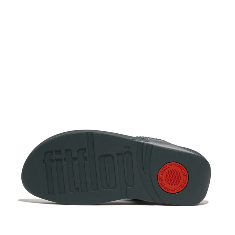 FitFlop Lulu Crystal Embellished Sandals in Steel Blue – Island Trends
