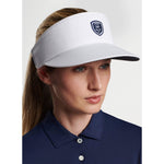 Peter Millar Crown Crest Tour Visor - White
