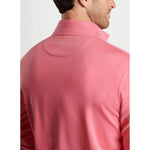 Peter Millar Perth Mélange Performance 1/4 Zip Pullover Sweater - Hula Pink