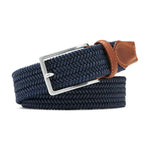 Peter Millar Waxed Braided Belt - Navy*