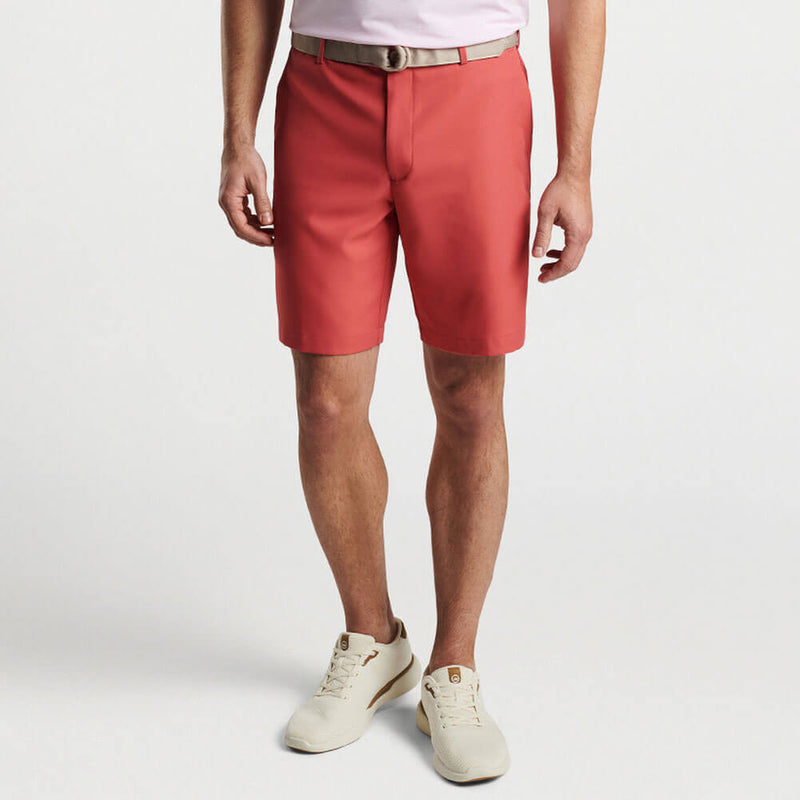 Peter Millar 9-Inch Salem High Drape Performance Shorts - Cape Red