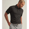 Peter Millar Solid Stretch Jersey Sean Self Collar Polo Shirt - Black*